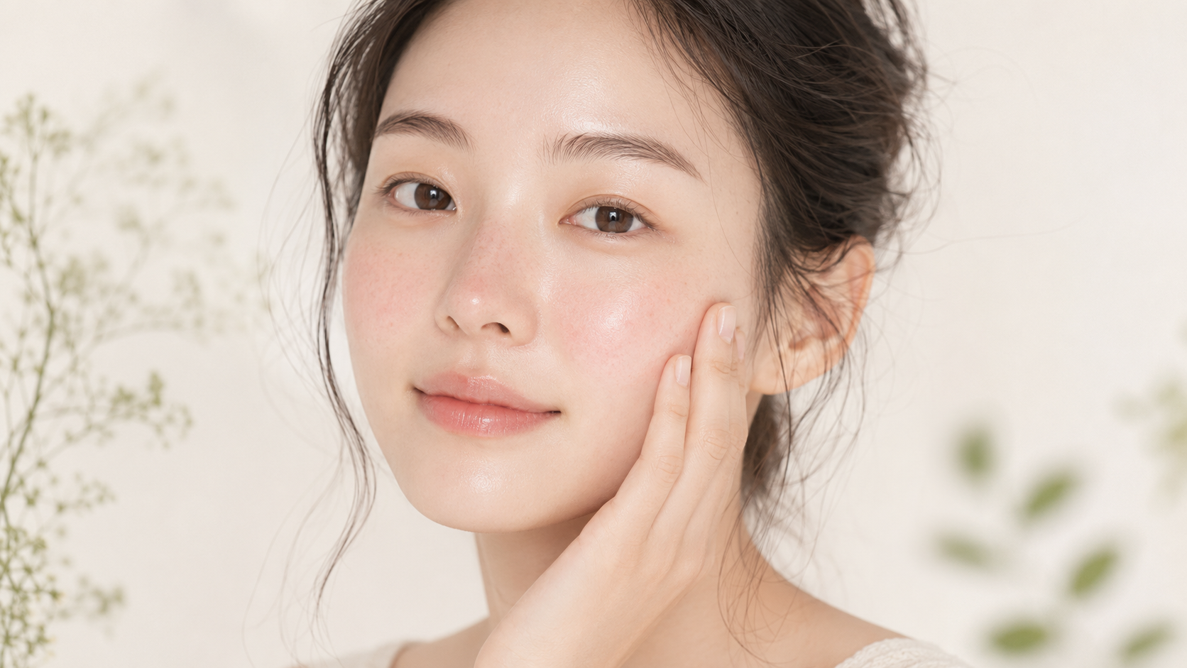 Pelle sensibile con lievi arrossamenti e routine skincare coreana Boramori per supportare la barriera cutanea