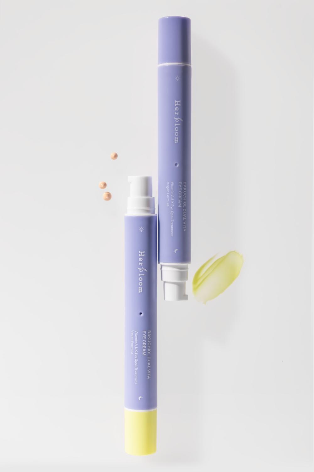 Texture leggera e idratante della Eye Cream di Herbloom – crema coreana per ridurre borse e occhiaie